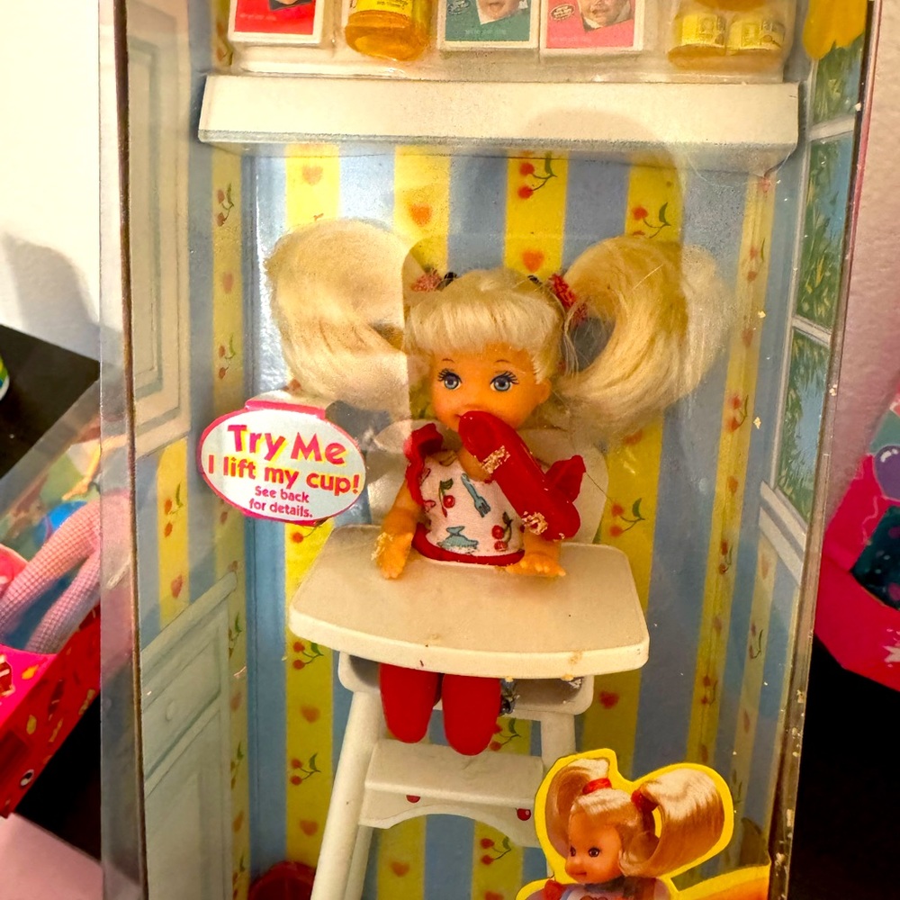 1997 Kelly in a highchair Barbie